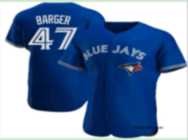 Men Toronto Blue Jays #47 Barger Blue Game 2025 Nike MLB Jersey style 005